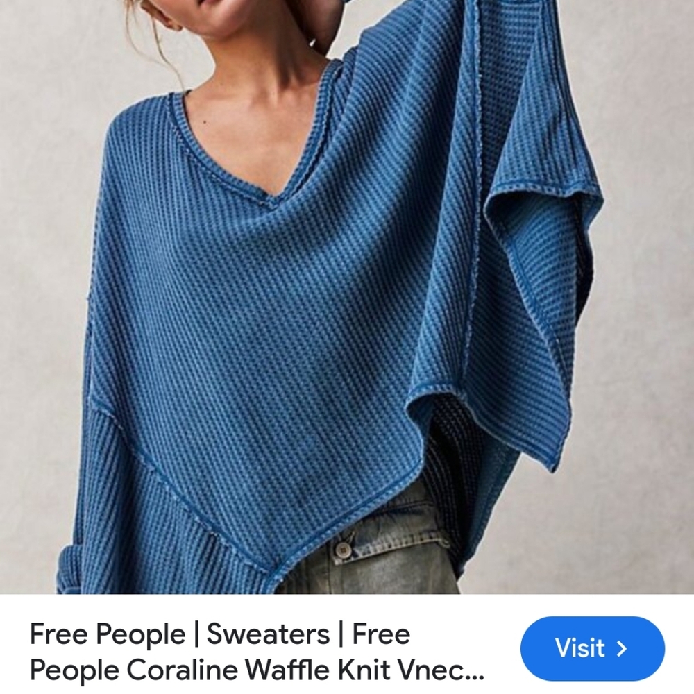 WE THE FREE WAFFLE KNIT SWEATER SIZE SMALL GREAT CONDITION
